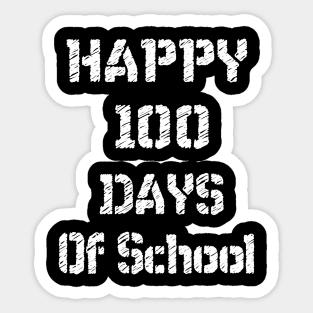 Cute Happy 100th Day of School Gift 100 Days Smarter T-Shirt Sticker